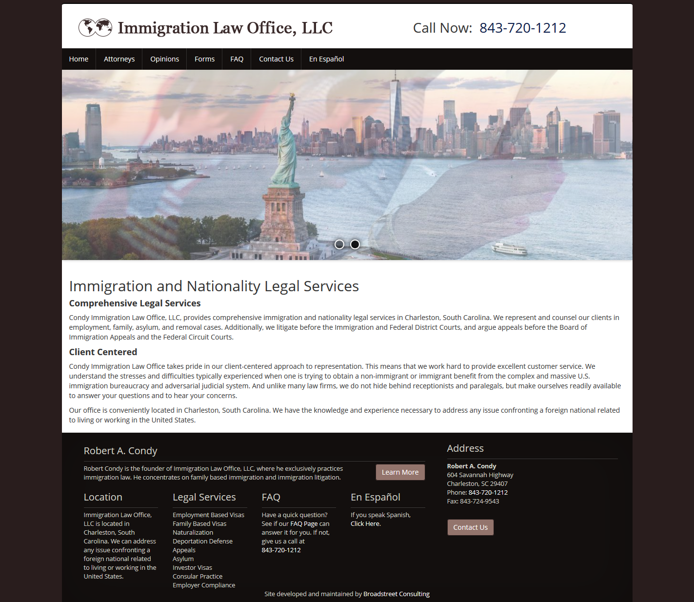 Condy Immigration Law Office, LLC | Google Partner | Broadstreet | Web  Development, SEO & Digital Marketing Consulting in Camden, SC